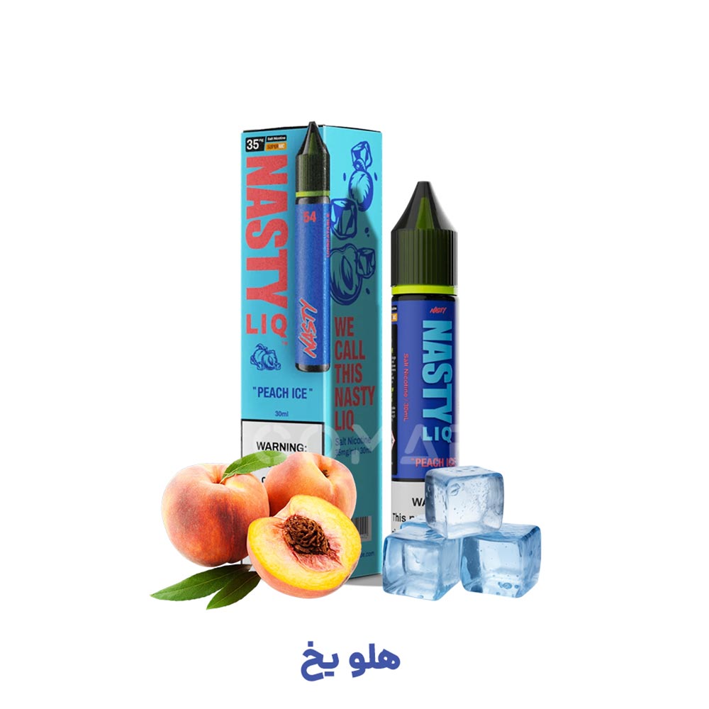 نیکوتین سالت هلو یخ نستی Nasty LIQ Peach Ice