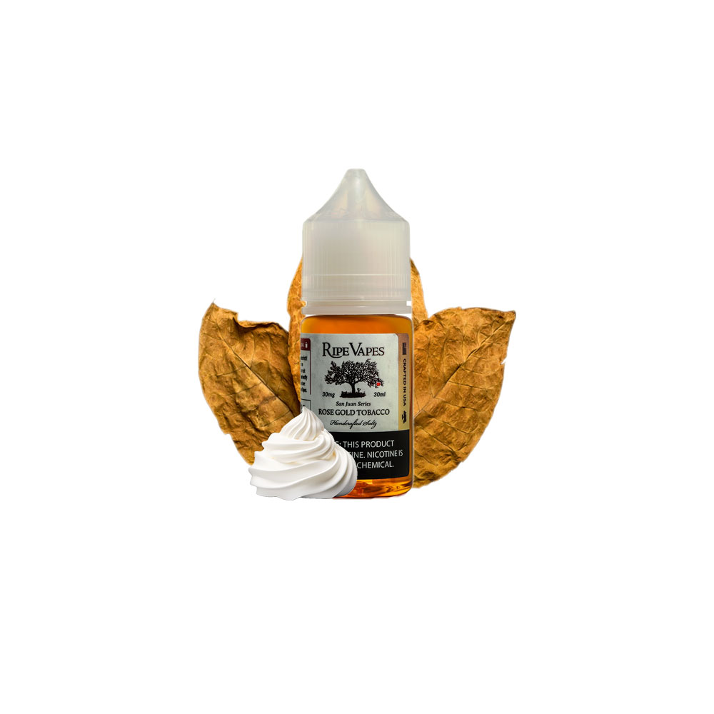 نیکوتین سالت تنباکو خامه رز گلد Rose Gold Tobacco رایپ ویپز