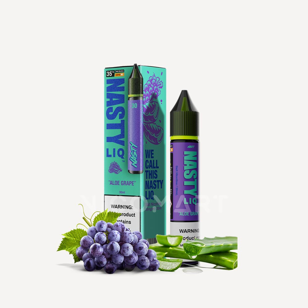 نیکوتین سالت آلوئه ورا انگور نستی Nasty LIQ Aloe Grape